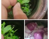 A picture of step 1 of Sweet mint chutney.