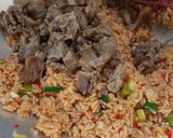 Foto langkah ke 3 dari resep Nasi Goreng Daging Ungkep.