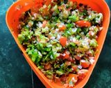 A picture of step 1 of Onion and Tomato Uttapam.