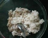 A picture of step 2 of Peanut poha patti.