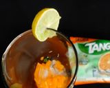A picture of step 1 of Sprite orange jelly.