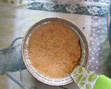 A picture of step 8 of Flan Napolitano.