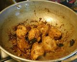 A picture of step 5 of Spicy Taro root (arbi in Hindi, sepankizhangu in Tamil) chops.