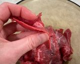 A picture of step 2 of Beijing Beef.