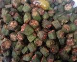 A picture of step 2 of Masala bhindi.