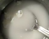 A picture of step 1 of Toast in matar daal.