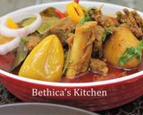 A picture of step 1 of Peanut Mutton Curry.