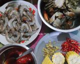 Foto langkah ke 1 dari resep Seafood ala-ala crazy crab (kepiting udang saus Padang).