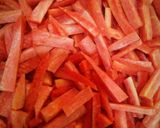 A picture of step 2 of Gajar ka achar/ carrot pickle.