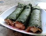 รูปขั้นตอนการทำที่ 3 ของ เต้าหู้ไก่สับห่อสาหร่าย (คลีน)