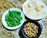 Hình bước làm 6 của món Cơm cháy, rau luộc chấm kho quẹt 🍛