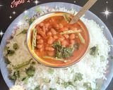 A picture of step 10 of Dhaba style Rajma masala kidney beans masala.