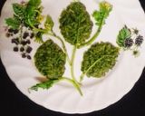 A picture of step 3 of Sarso Saag Bharta (Mustard Leaf Bharta).