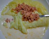 Foto del paso 7 de la receta: Puré de papas con leche de lomo de cerdo embuchado!
