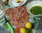 A picture of step 1 of Malai Boti😋.