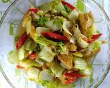 Foto langkah ke 5 dari resep Oseng Tahu Dan Sawi.