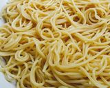 A picture of step 2 of Spaghetti with Carbonara-Style Sauce.