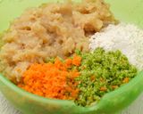 Foto langkah ke 3 dari resep Nugget Ayam Sayur | Nugget Brokoli Wortel | Nugget Gluten Free.