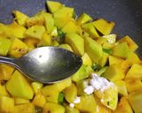 A picture of step 3 of Pumpkin guvar sabji.
