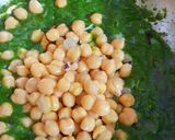 A picture of step 3 of Palak Chole Biryani.