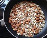 A picture of step 2 of Almond-Peanut Chocolate cake.