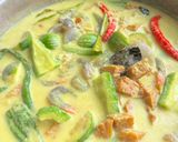 Foto langkah ke 5 dari resep Udang tempe pare gule hijau.
