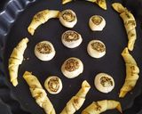 A picture of step 4 of Zaatar bake varieties (Zaatar Roll, Croissant, and bread).