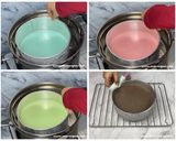 Foto langkah ke 5 dari resep Resep Rainbow Cake Kukus 4 Telur.