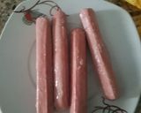 A picture of step 2 of Hot dog and peppermint tea.