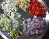A picture of step 1 of Mix veggies pakora.