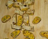 A picture of step 4 of Roti Patra(from leftover roti).