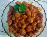 Foto langkah ke 9 dari resep Printil daging sapi (sambal goreng printil / bola bola daging).