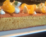 Foto del paso 10 de la receta: Bizcocho de naranja relleno de crema de chocolate blanco y yogur