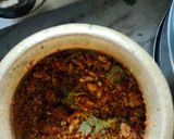 A picture of step 8 of Gujrati Bhinda batata nu shak/allo bhindi ki sabzi.