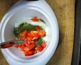 A picture of step 2 of Arabic breakfast||Yogurt cheese lebneh.
