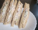 A picture of step 2 of Chicken fruit sandwich.