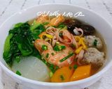 Hình bước làm 3 của món Mì rau củ nấu thập cẩm