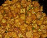 A picture of step 7 of Veg sausages.