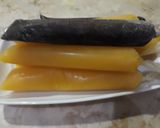 Foto langkah ke 5 dari resep Es Mambo Rasa Coklat, Mangga dan Jeruk.