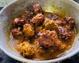 A picture of step 7 of Cabbage Kofta Curry.
