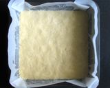 A picture of step 3 of Jam Coconut Slice.