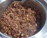 Foto del passaggio 2 della ricetta Crema di castagne con cioccolato fondente, cacao e succo di arancia