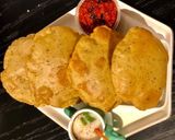 A picture of step 3 of Mint Masala Puri.