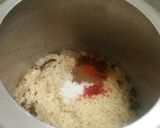 A picture of step 4 of Matar pulao.