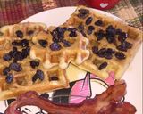 A picture of step 5 of Cinnamon Raisin Waffles.