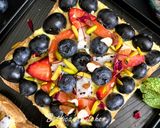 A picture of step 4 of Fruity Bread Pizza - Fusion Dessert.