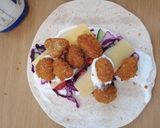 A picture of step 4 of Chicken wraps.
