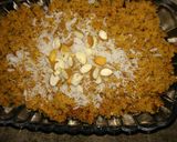 A picture of step 5 of Bassan ka halwa.