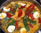 Foto del paso 10 de la receta: Paella con calamares y judías verdes