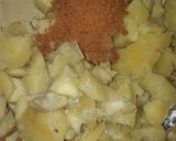 A picture of step 3 of Sweet potato with groundnut.